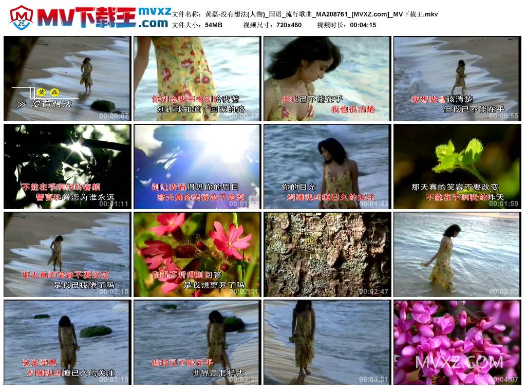 黄磊-没有想法(人物)_国语_流行歌曲_MA208761